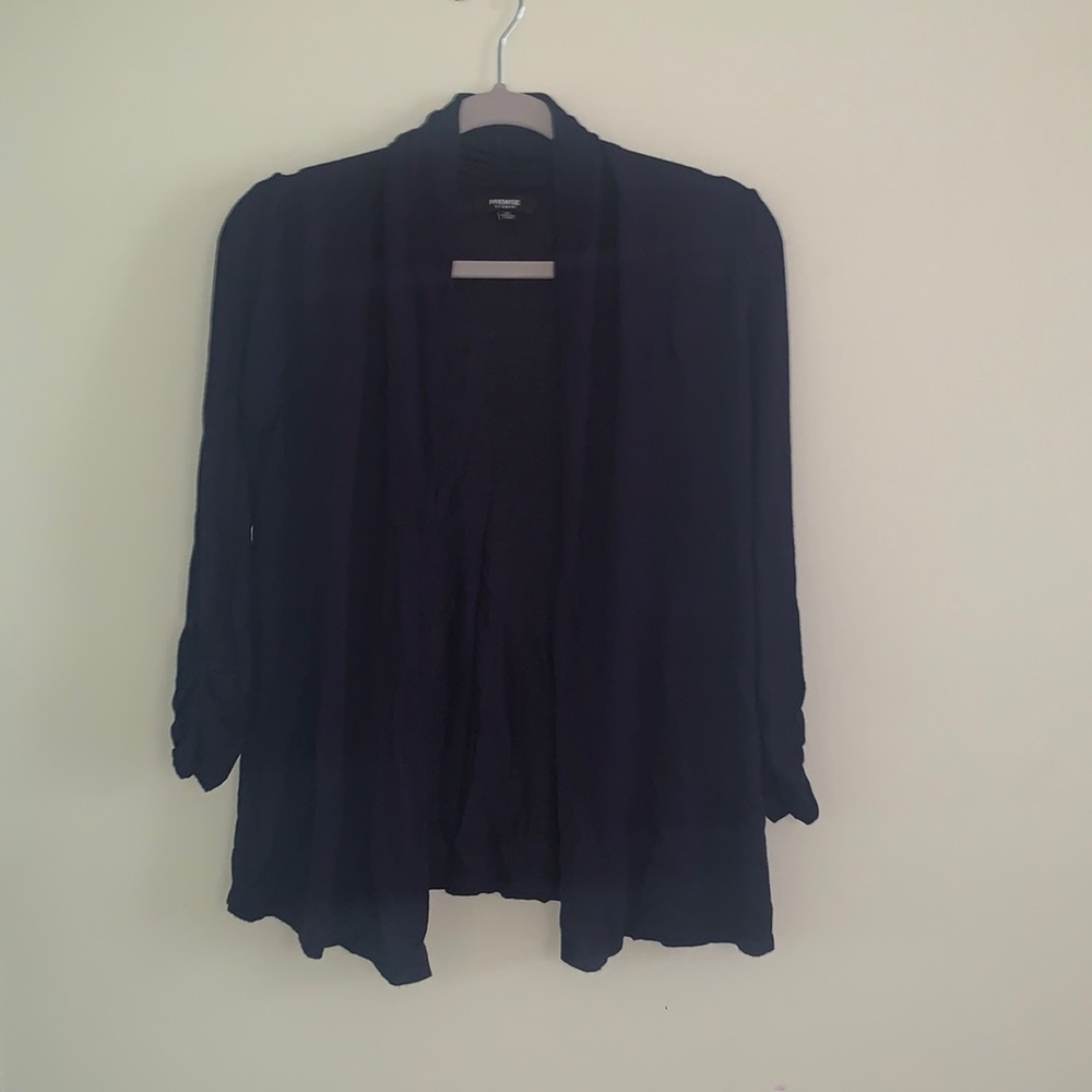 Purple Shawl Collar Cardigan